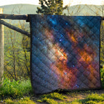 Milky Way Universe Galaxy Space Print Quilt