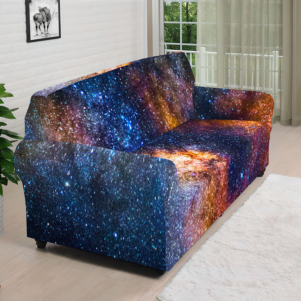 Milky Way Universe Galaxy Space Print Sofa Cover