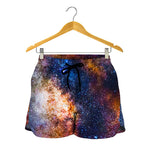Milky Way Universe Galaxy Space Print Women's Shorts