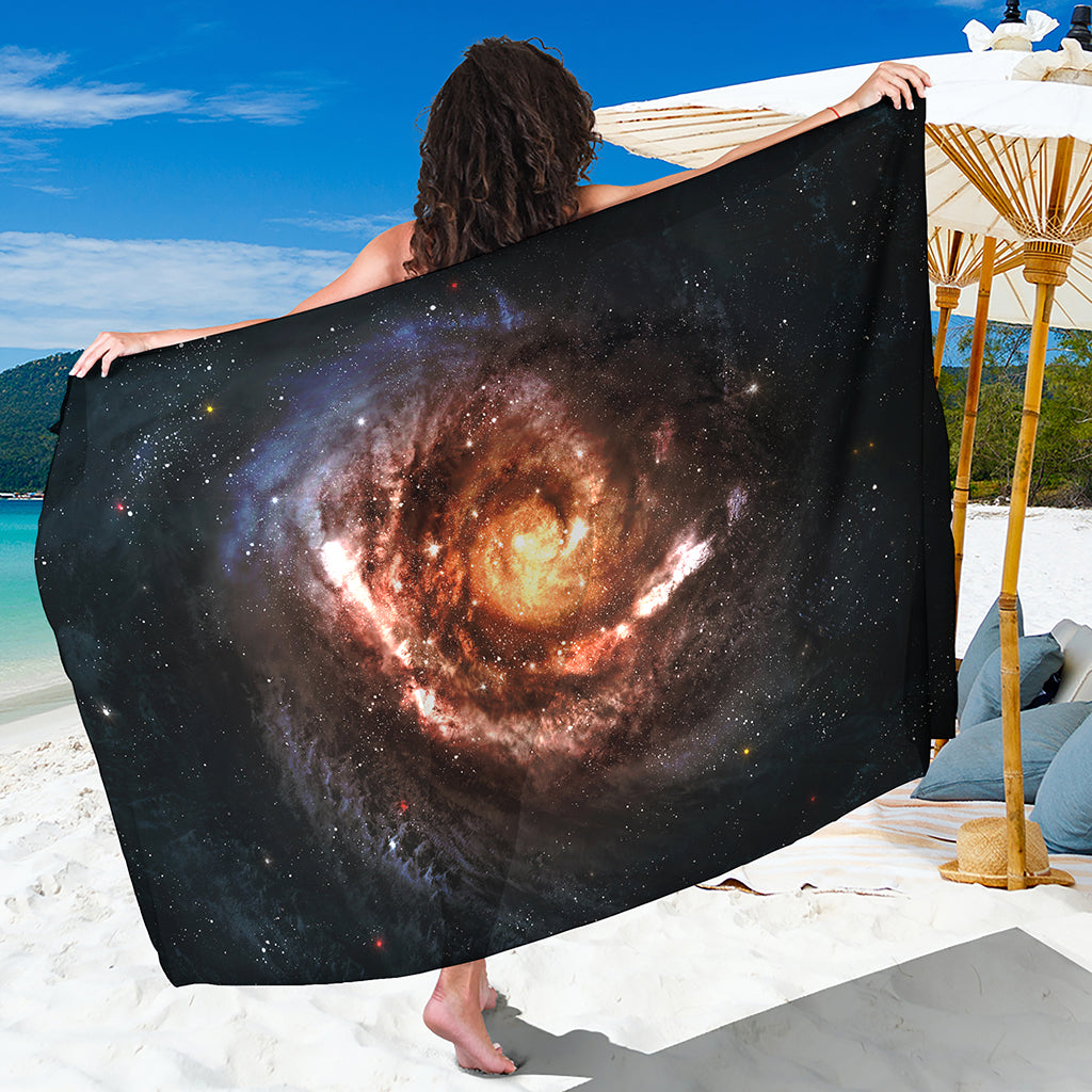 Milky Way Universe Print Beach Sarong Wrap
