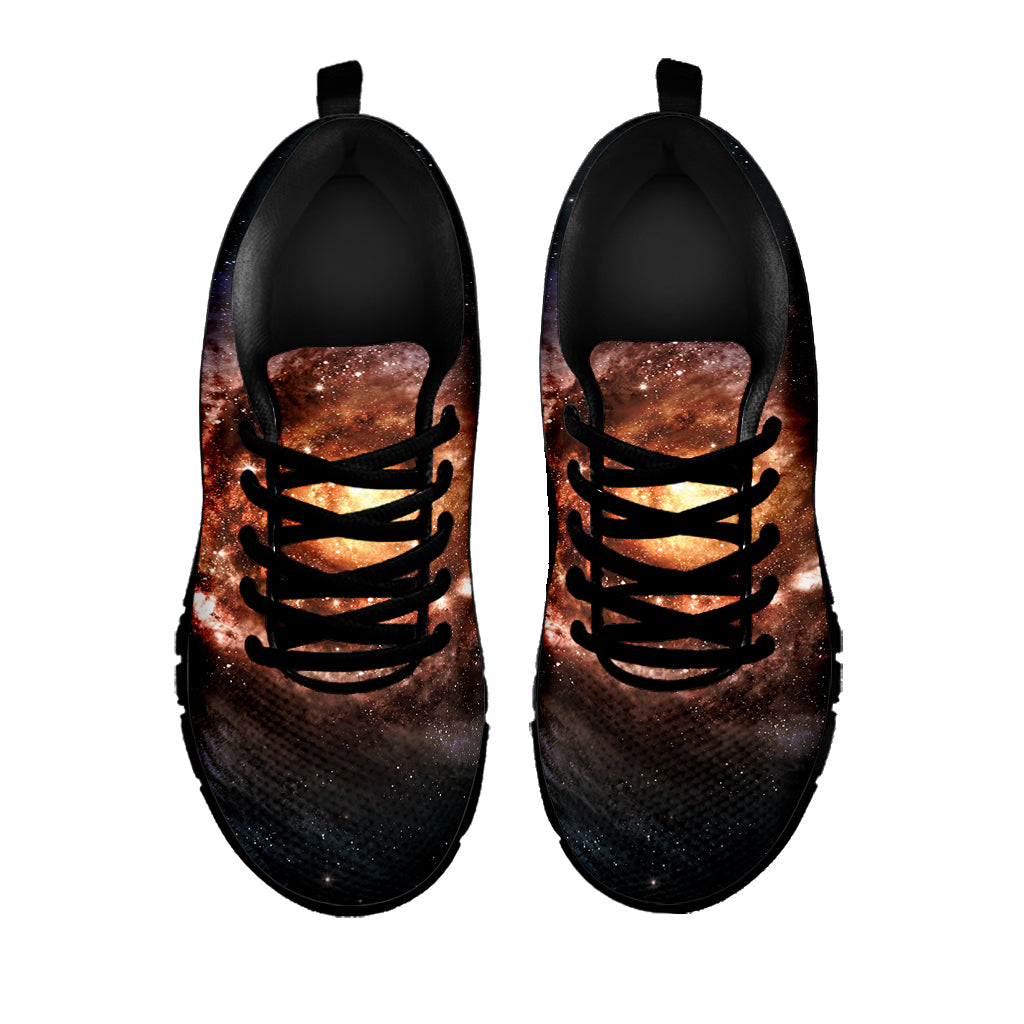 Milky Way Universe Print Black Sneakers