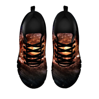 Milky Way Universe Print Black Sneakers