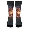 Milky Way Universe Print Crew Socks