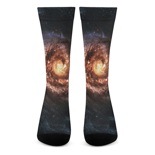 Milky Way Universe Print Crew Socks