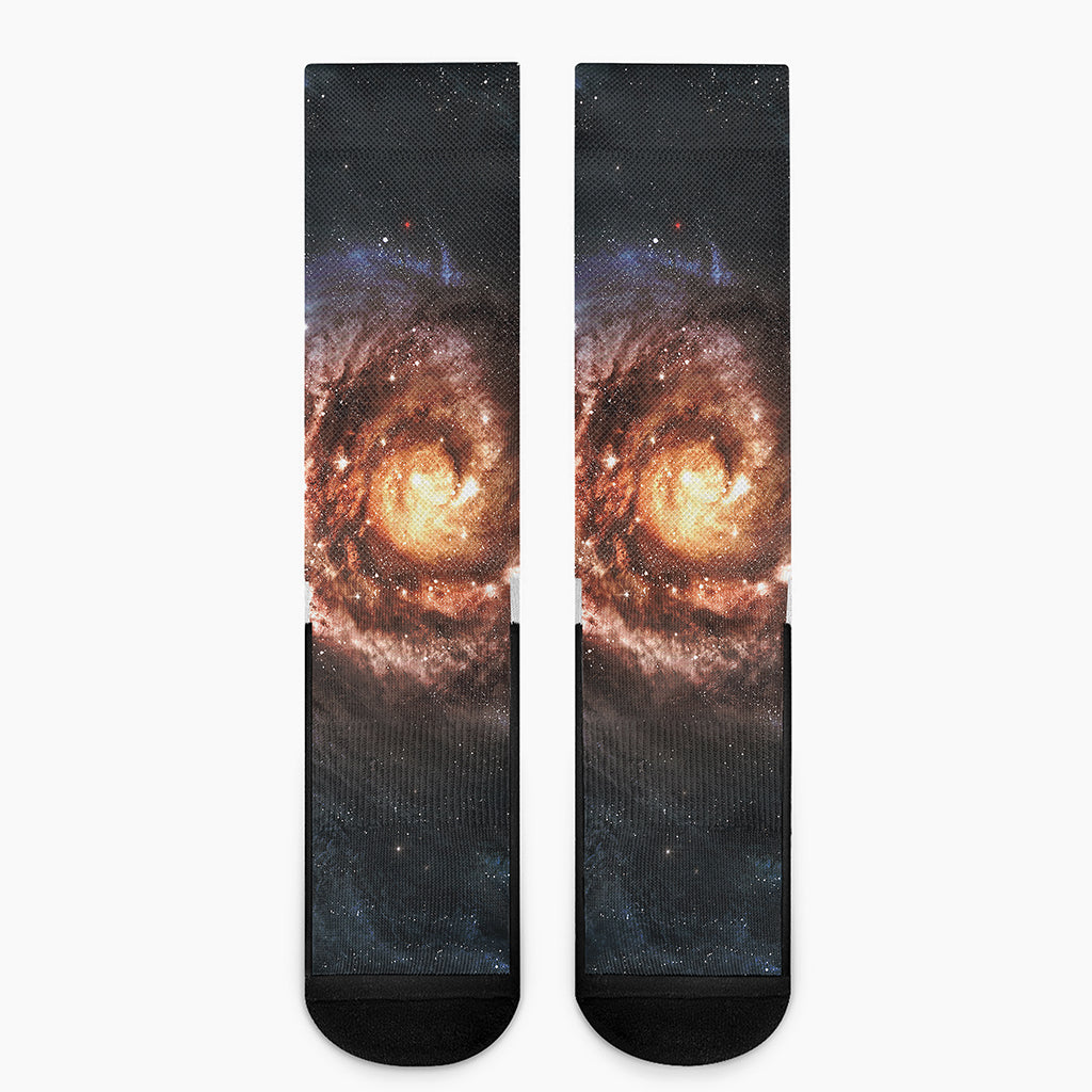 Milky Way Universe Print Crew Socks