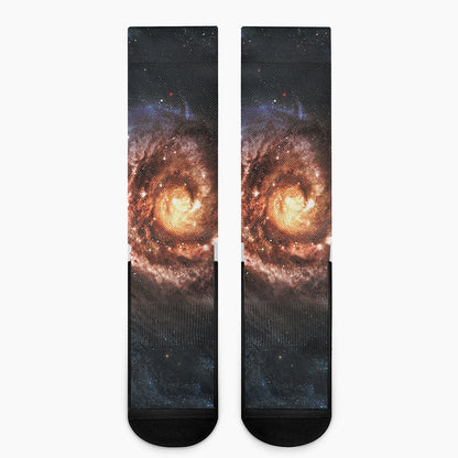 Milky Way Universe Print Crew Socks