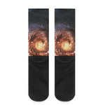 Milky Way Universe Print Crew Socks