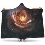 Milky Way Universe Print Hooded Blanket