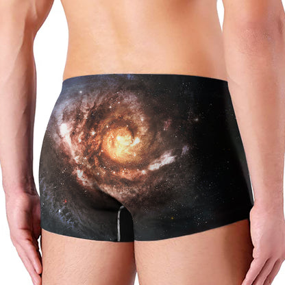 Milky Way Universe Print Men's Boxer Briefs