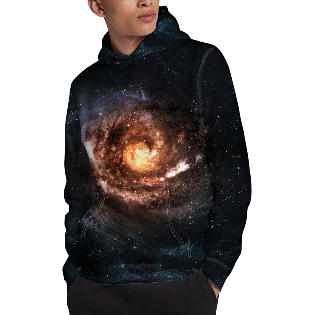 Milky Way Universe Print Pullover Hoodie