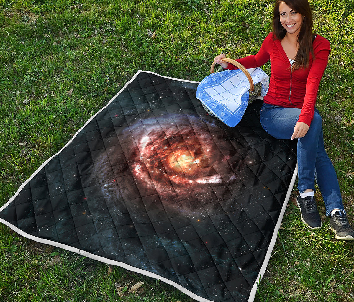 Milky Way Universe Print Quilt