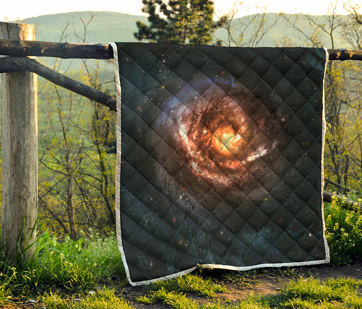 Milky Way Universe Print Quilt