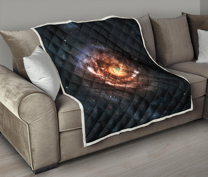 Milky Way Universe Print Quilt