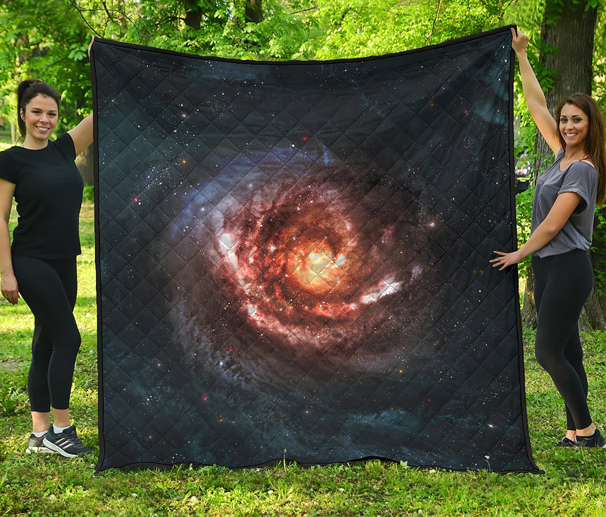 Milky Way Universe Print Quilt