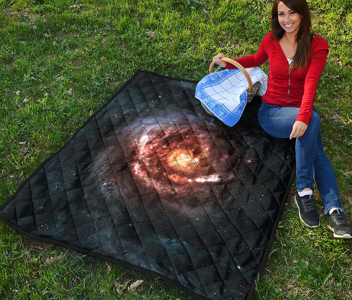 Milky Way Universe Print Quilt