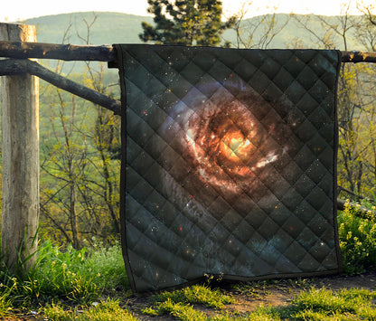 Milky Way Universe Print Quilt