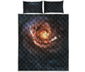 Milky Way Universe Print Quilt Bed Set