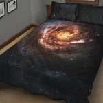 Milky Way Universe Print Quilt Bed Set