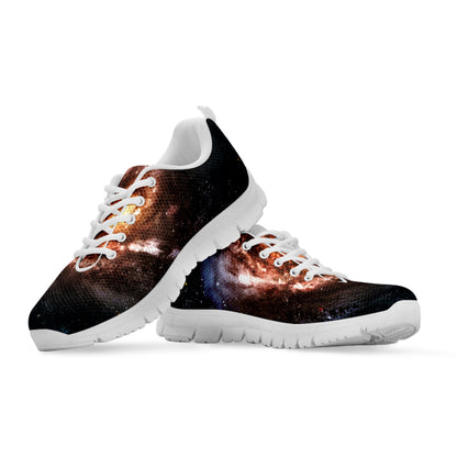 Milky Way Universe Print White Sneakers