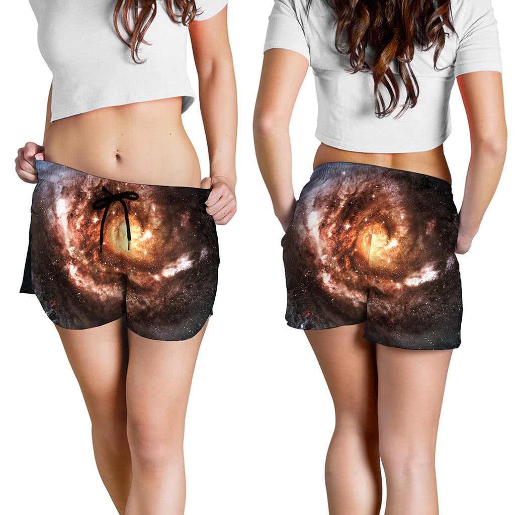 Milky Way Universe Print Women's Shorts