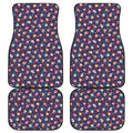 Mini Cupcake Pattern Print Front and Back Car Floor Mats