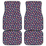 Mini Cupcake Pattern Print Front and Back Car Floor Mats