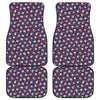 Mini Cupcake Pattern Print Front and Back Car Floor Mats