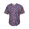 Mini Cupcake Pattern Print Men's Baseball Jersey