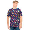 Mini Cupcake Pattern Print Men's T-Shirt