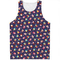 Mini Cupcake Pattern Print Men's Tank Top