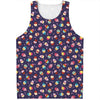 Mini Cupcake Pattern Print Men's Tank Top