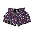Mini Cupcake Pattern Print Muay Thai Boxing Shorts