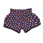 Mini Cupcake Pattern Print Muay Thai Boxing Shorts