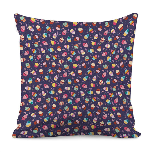 Mini Cupcake Pattern Print Pillow Cover