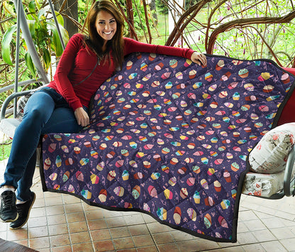 Mini Cupcake Pattern Print Quilt