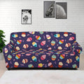 Mini Cupcake Pattern Print Sofa Cover