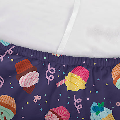 Mini Cupcake Pattern Print Sofa Cover