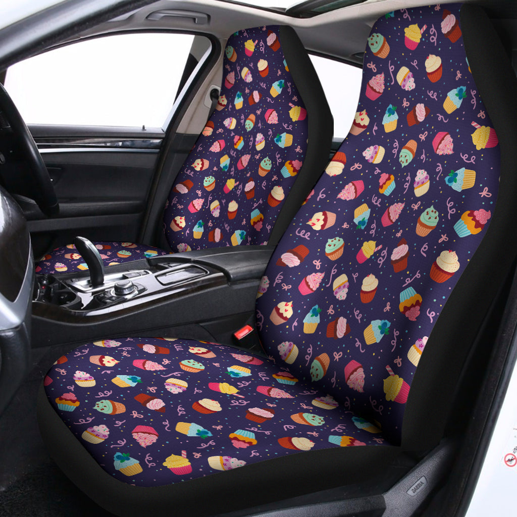 Mini Cupcake Pattern Print Universal Fit Car Seat Covers