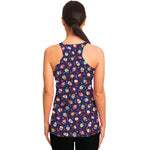 Mini Cupcake Pattern Print Women's Racerback Tank Top