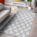 Mini Rabbit Pattern Print Area Rug