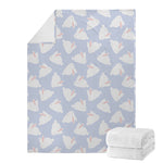 Mini Rabbit Pattern Print Blanket