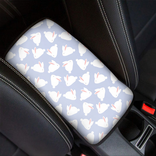 Mini Rabbit Pattern Print Car Center Console Cover