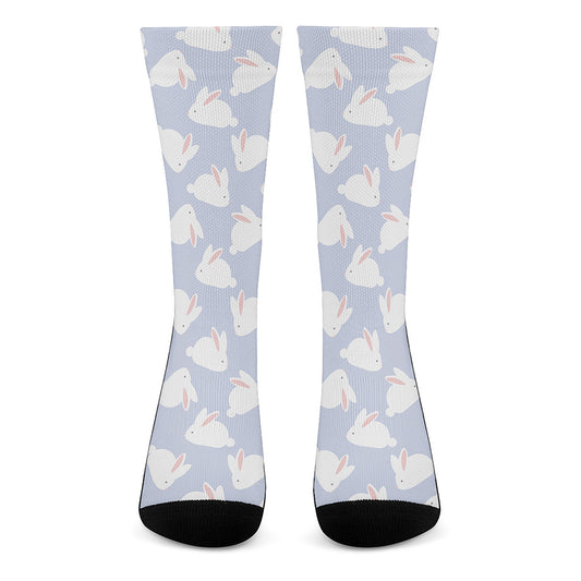 Mini Rabbit Pattern Print Crew Socks
