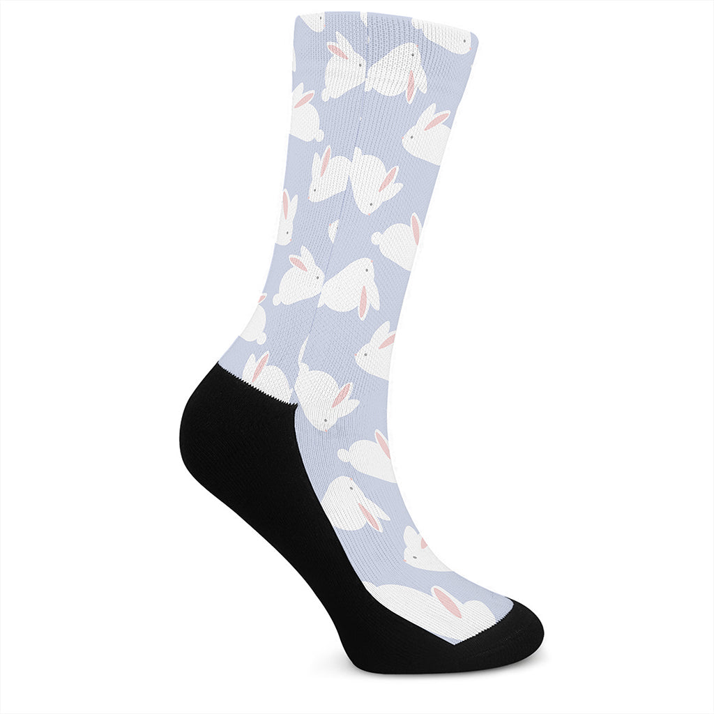 Mini Rabbit Pattern Print Crew Socks