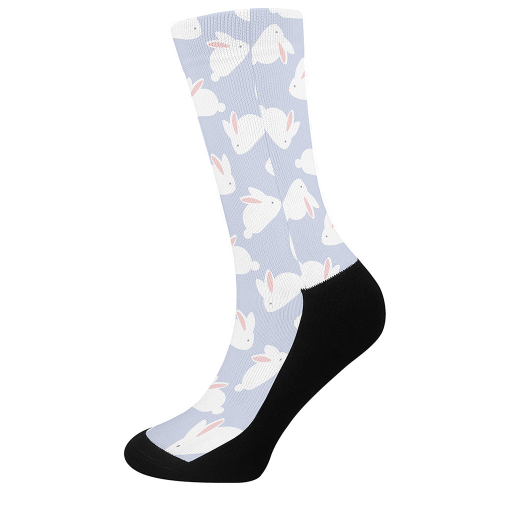 Mini Rabbit Pattern Print Crew Socks