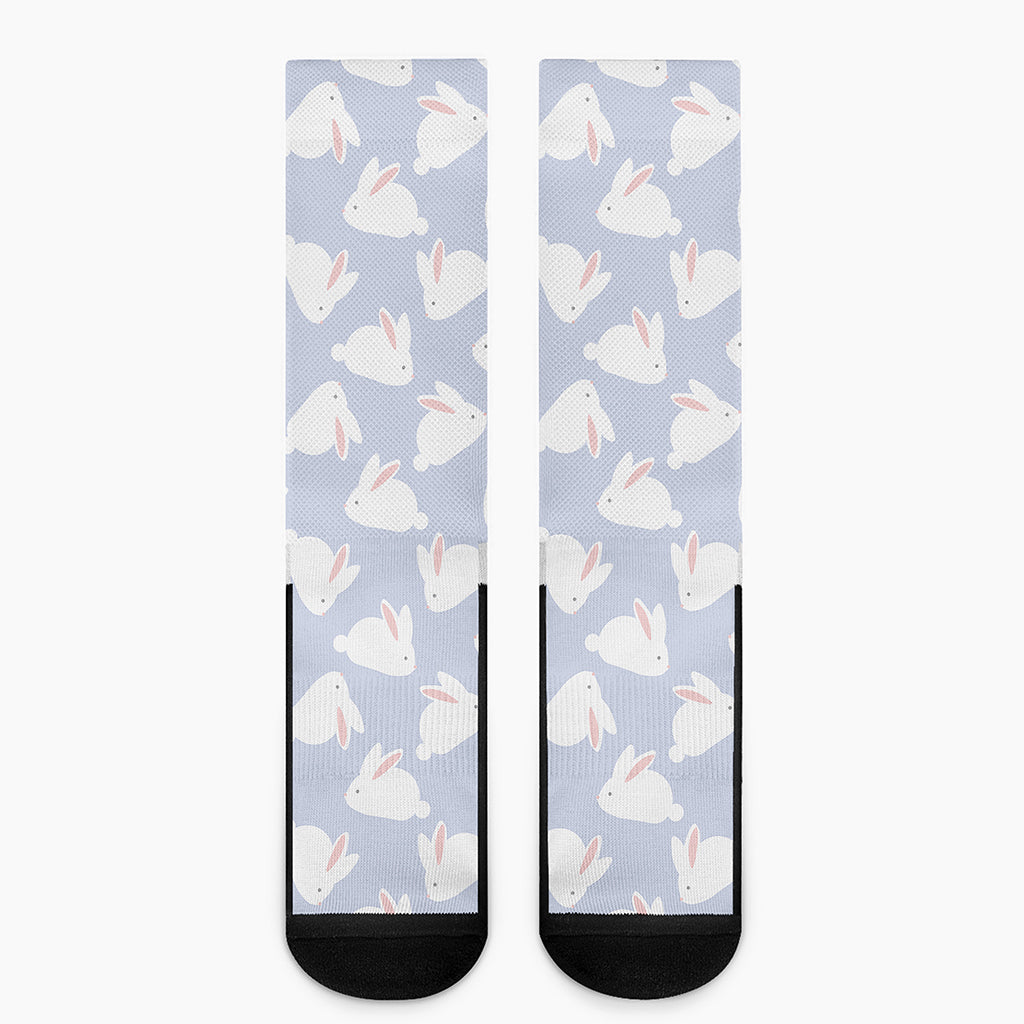 Mini Rabbit Pattern Print Crew Socks