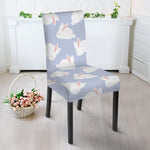 Mini Rabbit Pattern Print Dining Chair Slipcover