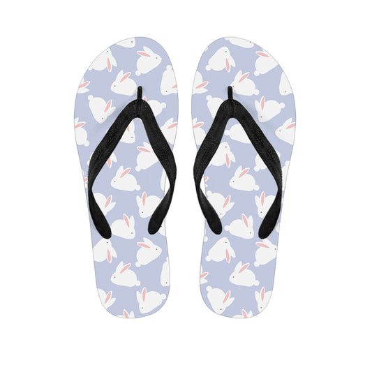 Mini Rabbit Pattern Print Flip Flops