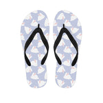Mini Rabbit Pattern Print Flip Flops