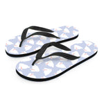 Mini Rabbit Pattern Print Flip Flops